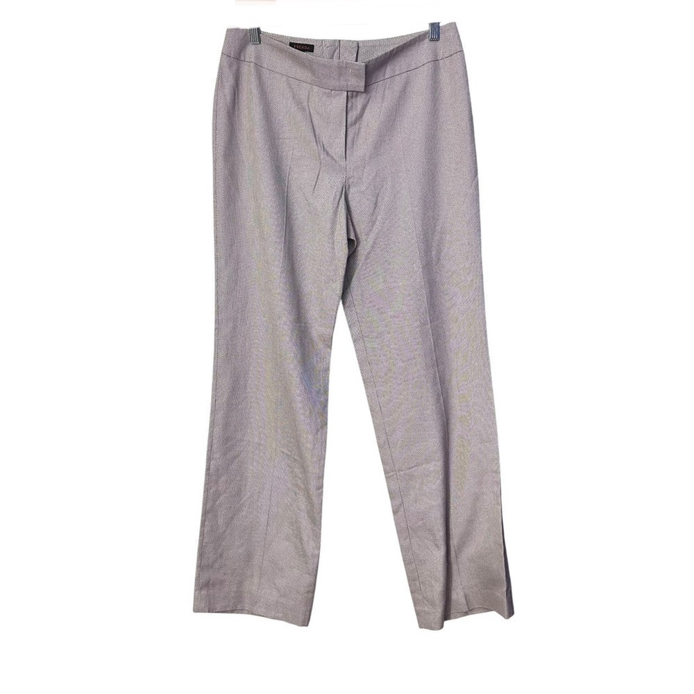 Escada Cotton Silk Wide Leg Trousers Dress Pants
